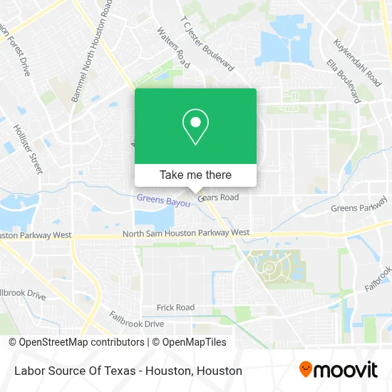 Labor Source Of Texas - Houston map