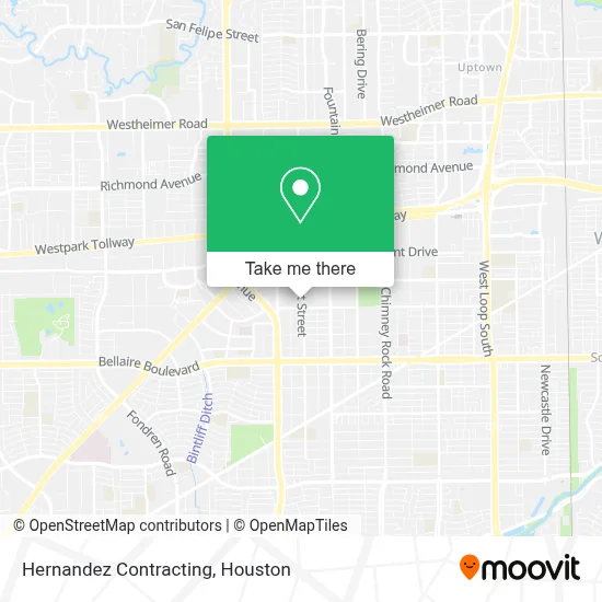 Hernandez Contracting map