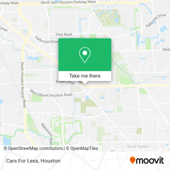 Cars For Less map