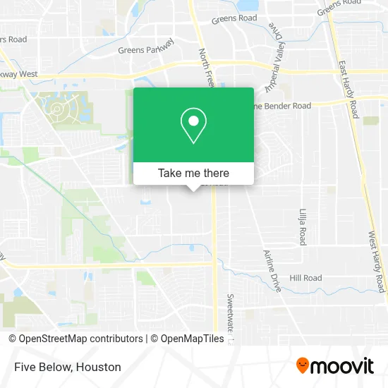 Five Below map