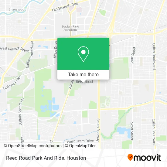 Reed Road Park And Ride map