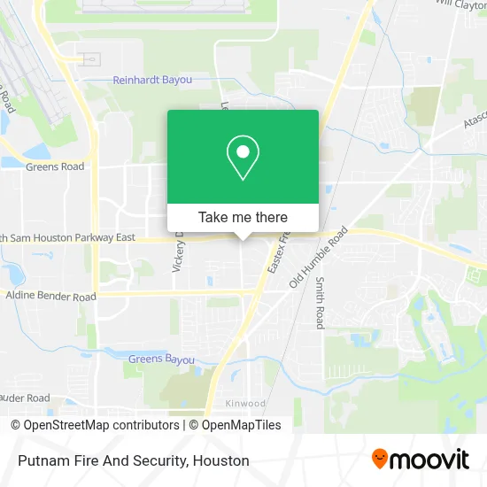 Putnam Fire And Security map