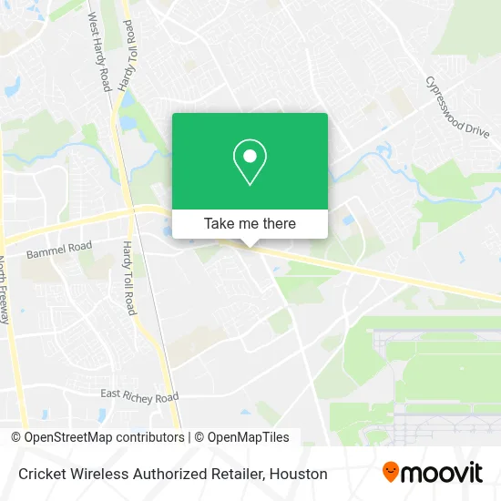 Cricket Wireless Authorized Retailer map