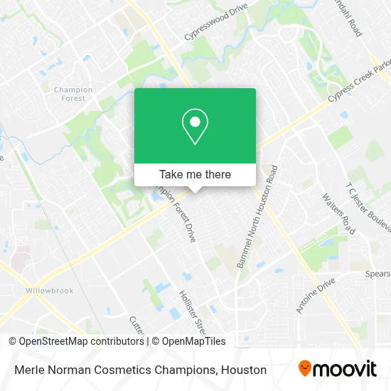 Merle Norman Cosmetics Champions map