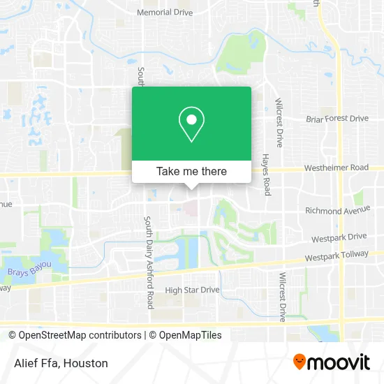 Alief Ffa map