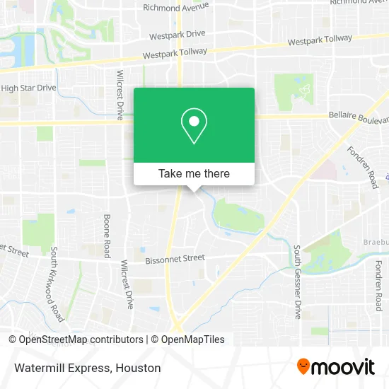 Watermill Express map