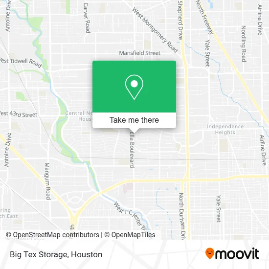 Big Tex Storage map