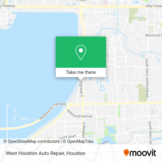 West Houston Auto Repair map