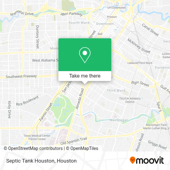 Septic Tank Houston map