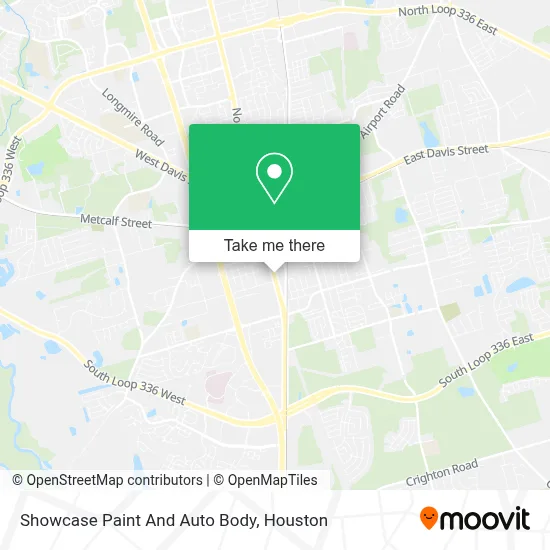 Showcase Paint And Auto Body map
