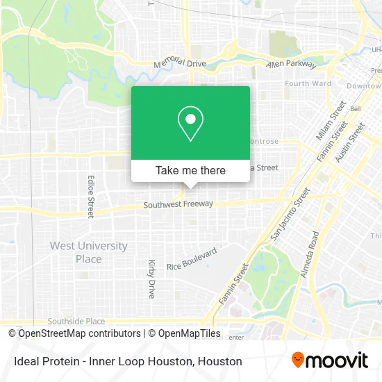 Ideal Protein - Inner Loop Houston map