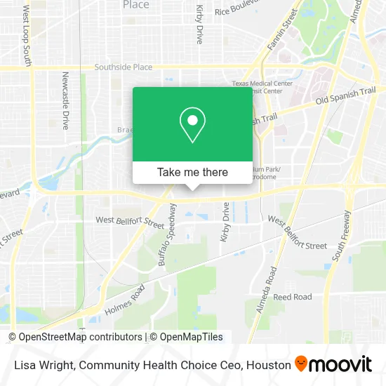 Lisa Wright, Community Health Choice Ceo map