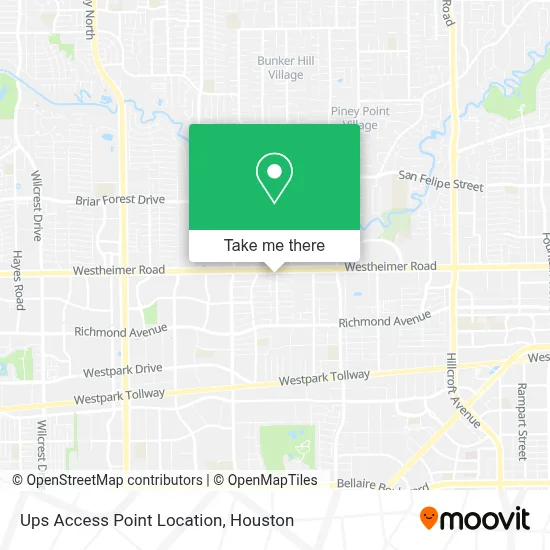 Ups Access Point Location map