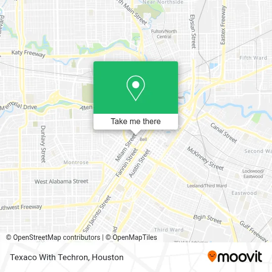 Texaco With Techron map