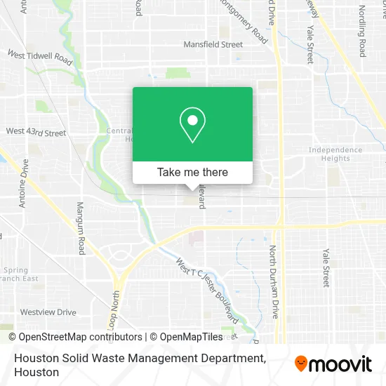 Houston Solid Waste Management Department map