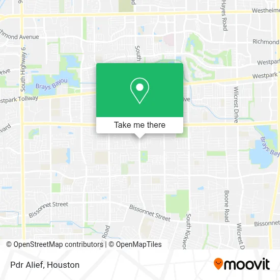Pdr Alief map