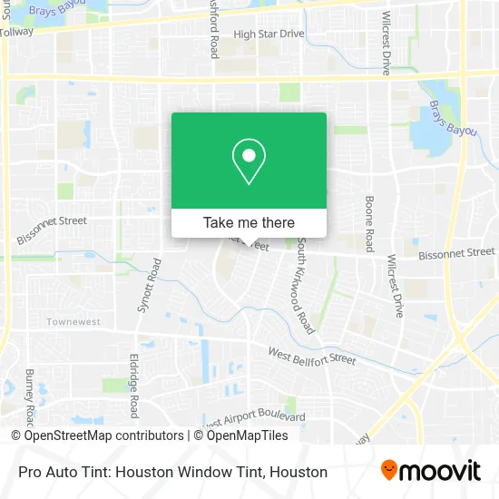 Pro Auto Tint: Houston Window Tint map
