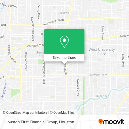 Houston First Financial Group map
