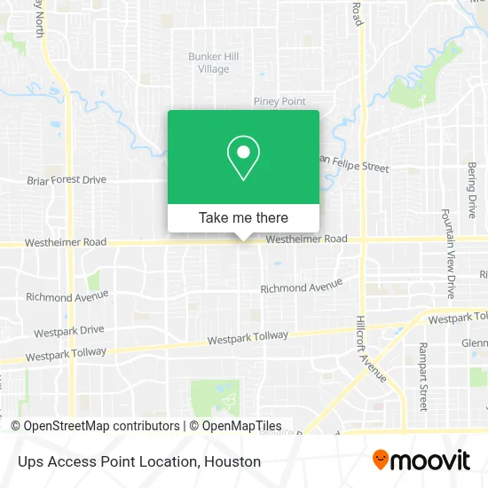 Ups Access Point Location map