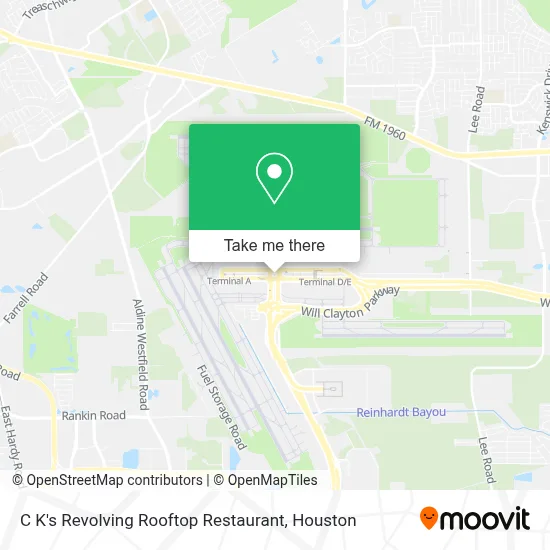 C K's Revolving Rooftop Restaurant map
