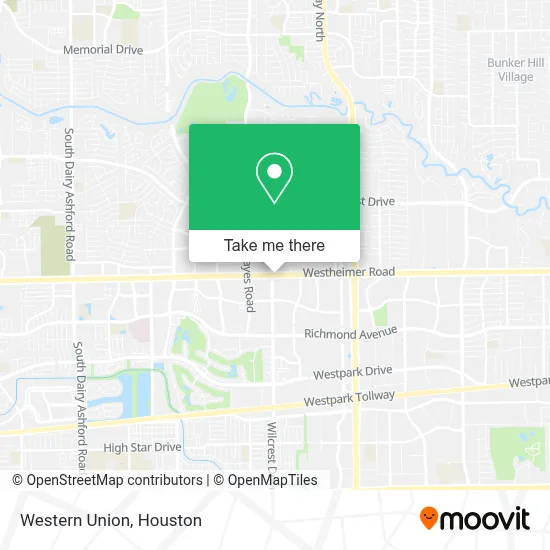 Western Union map