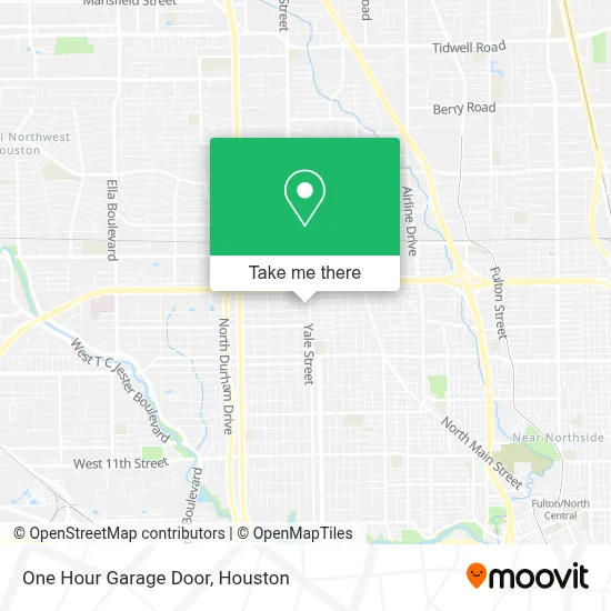 One Hour Garage Door map