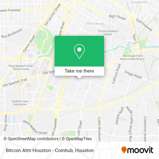 Bitcoin Atm Houston - Coinhub map
