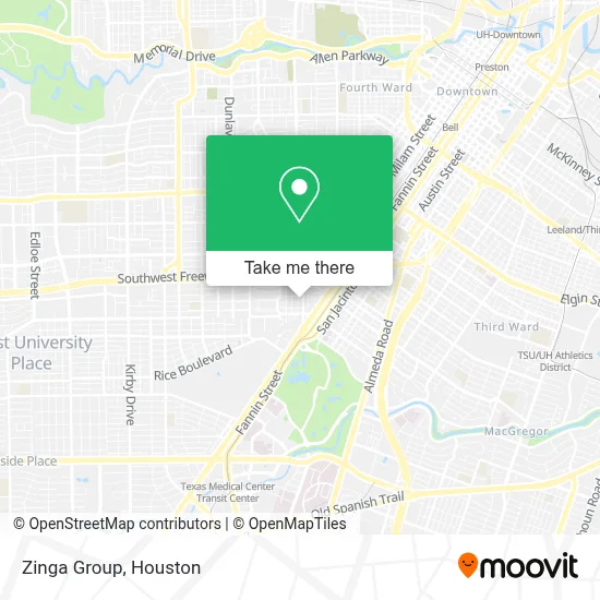 Zinga Group map