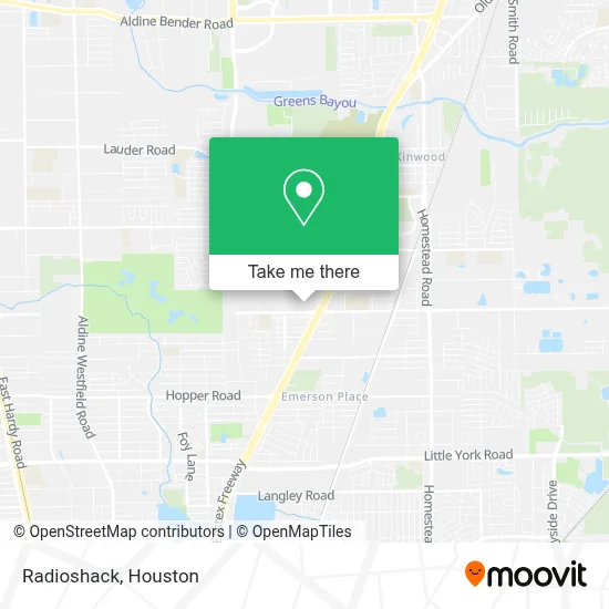 Radioshack map