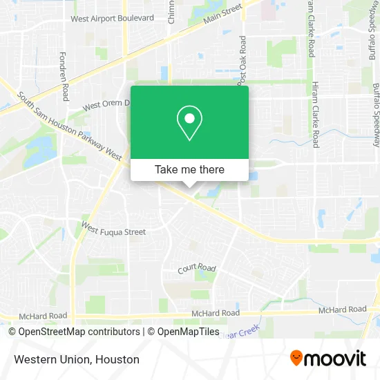 Western Union map