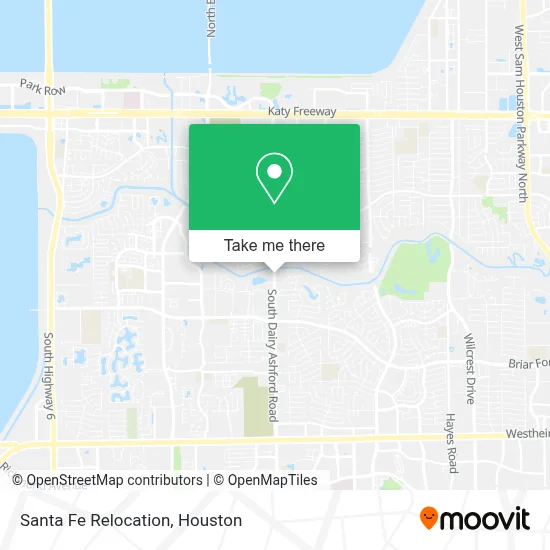 Santa Fe Relocation map