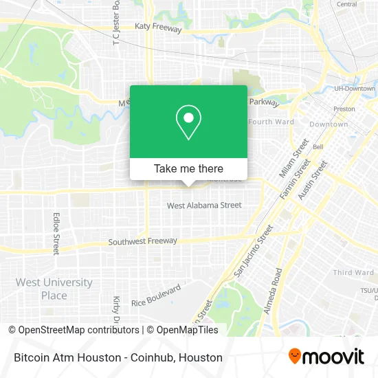 Bitcoin Atm Houston - Coinhub map
