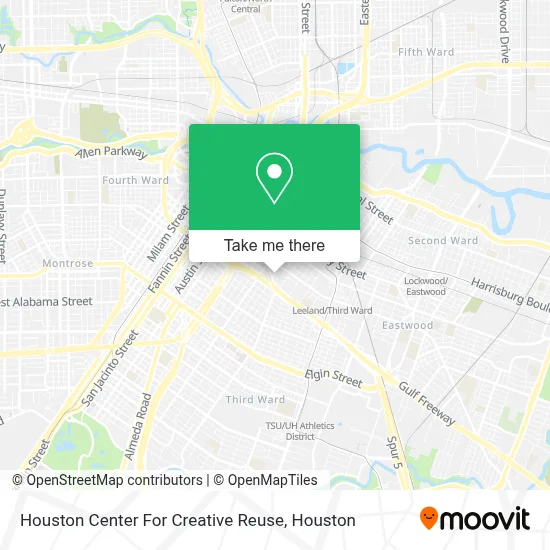 Houston Center For Creative Reuse map