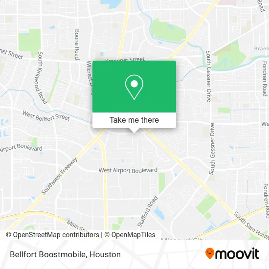 Bellfort Boostmobile map