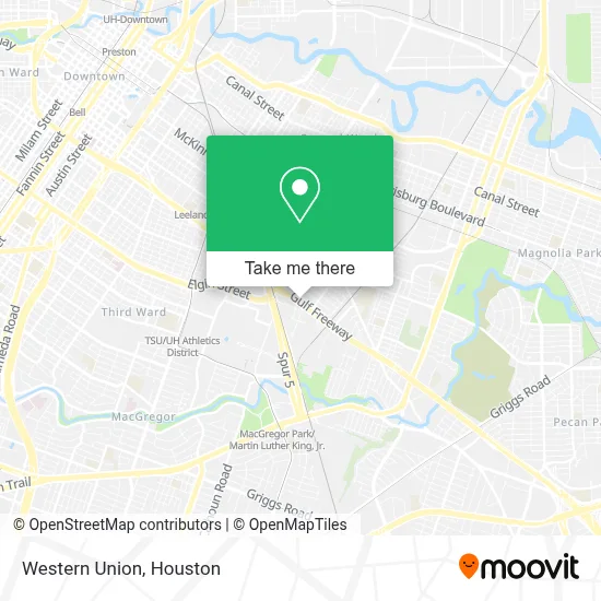 Western Union map