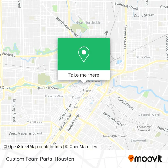 Custom Foam Parts map