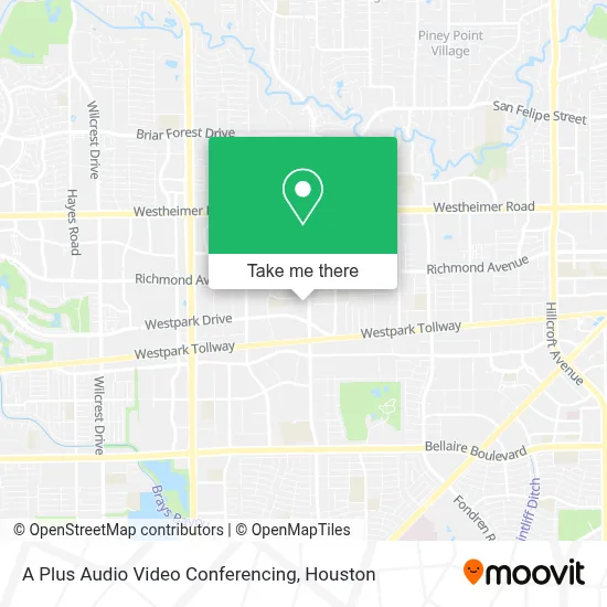 A Plus Audio Video Conferencing map