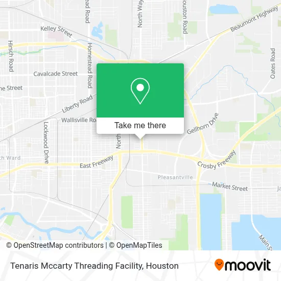 Tenaris Mccarty Threading Facility map