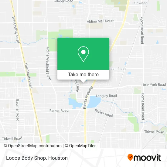 Locos Body Shop map