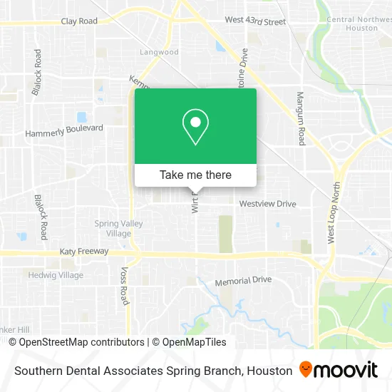 Southern Dental Associates Spring Branch map
