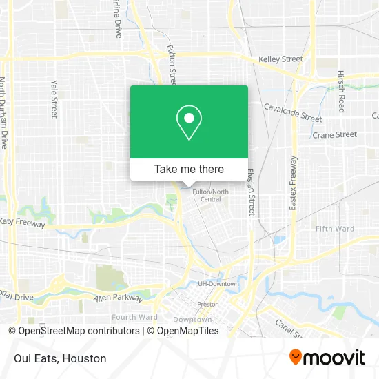 Oui Eats map