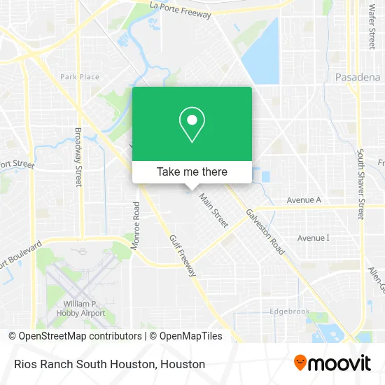 Rios Ranch South Houston map