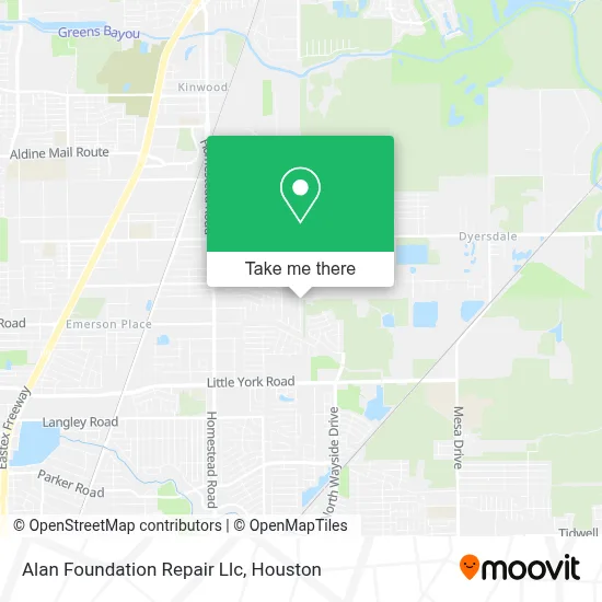Alan Foundation Repair Llc map