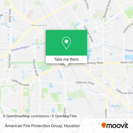 American Fire Protection Group map