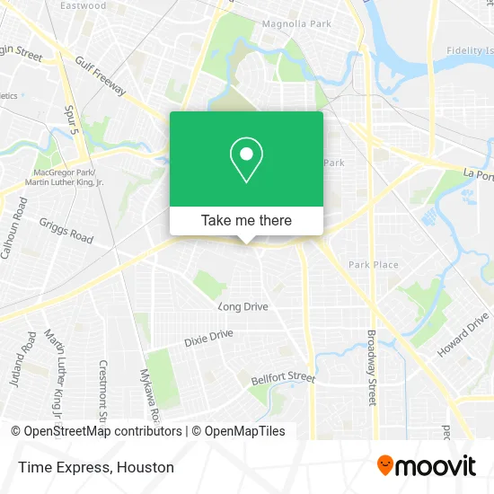 Time Express map