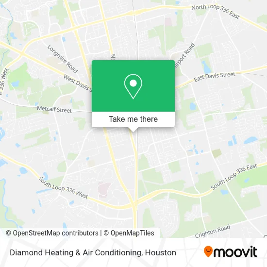 Diamond Heating & Air Conditioning map