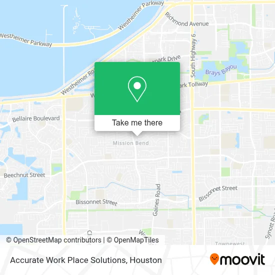 Accurate Work Place Solutions map