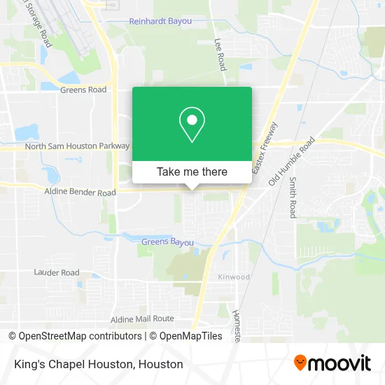 King's Chapel Houston map