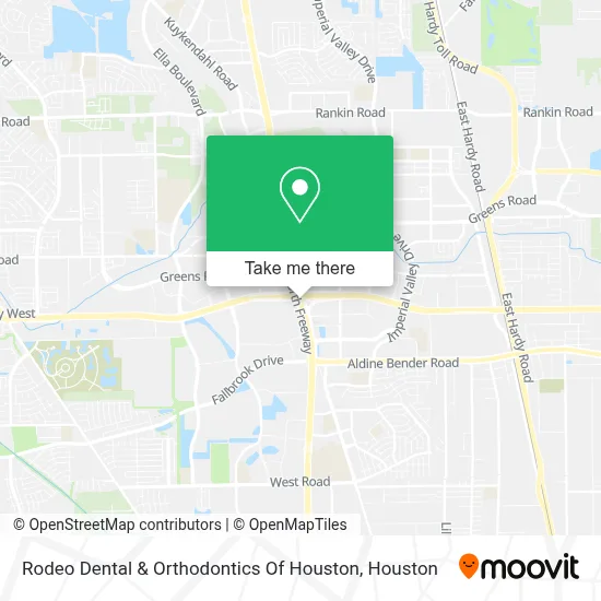Rodeo Dental & Orthodontics Of Houston map