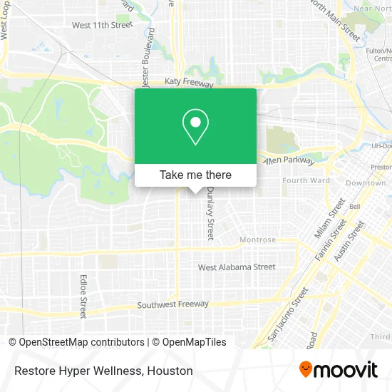 Restore Hyper Wellness map